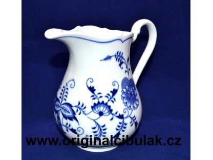 Cibulák Mliekovka vysoká 0,85 l  Originálny Český Porcelán Dubí 