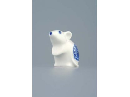 Cibulák miniatúra myš 5 cm cibulový porcelán originálny Dubí 2. akosť