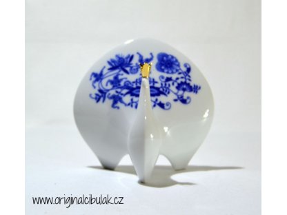 Cibulák páv 12,5 cm originální cibulákový porcelán Dubí, cibulový vzor,