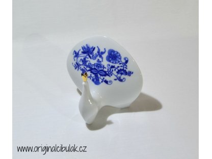 Cibulák páv 12,5 cm originální cibulákový porcelán Dubí, cibulový vzor,