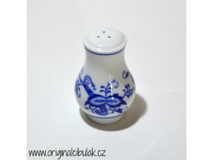 Zwiebelmuster Pepper Shaker 7.5cm, Original Bohemia Porcelain from Dubi