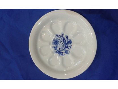 Cibulák pivní tácek 13 cm originální cibulákový porcelán Dubí, cibulový vzor,