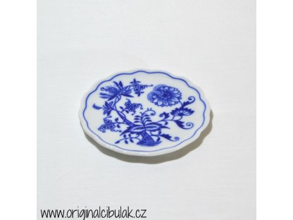 Cibulák podložka pod pohár 10 cm cibulový porcelán, originálny cibulák Dubí 2. akosť