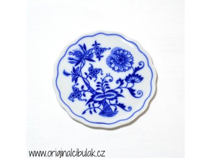 Cibulák podložka pod sklenici 10 cm originální cibulákový porcelán Dubí, cibulový vzor,