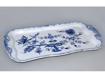 Cibulák Podnos Aida obdĺžnikový 45x25cm 1460g Originálny Český Porcelán Dubí 