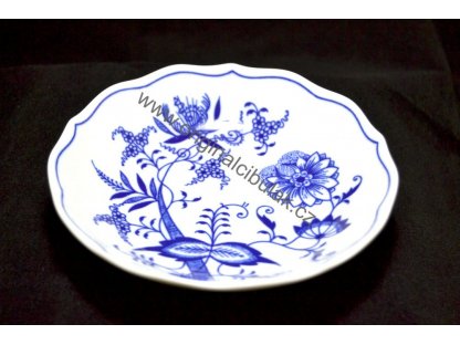Cibulák podšálek B, 14 cm, originální cibulákový porcelán Dubí, cibulový vzor,
