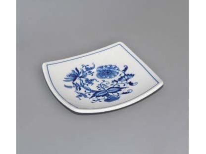 Cibulák Podšálek Vito zrcadlový 13 cm originální cibulákový porcelán Dubí, cibulový vzor