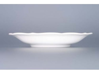 Cibulák podšálek zrcadlový nízký ZC/1, 15,5 cm,  originální cibulákový porcelán Dubí, cibulový vzor,
