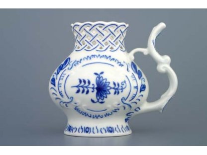 Cibulák pohárek lázeňský prolamovaný 12 cm originální cibulákový porcelán Dubí, cibulový vzor,