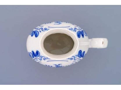 Cibulák pohárik kúpeľný reliéfny 12 cm cibulový porcelán originálny cibulák Dubí