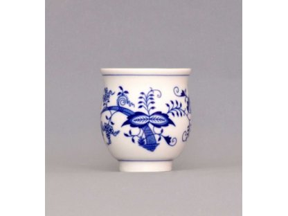 Cibulák Pohárek na čaj 0,18 l originální cibulákový porcelán Dubí, cibulový vzor,