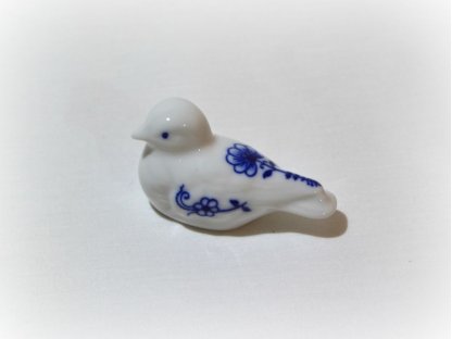 cibulák ptáček č.2 Leander cibulákový porcelán