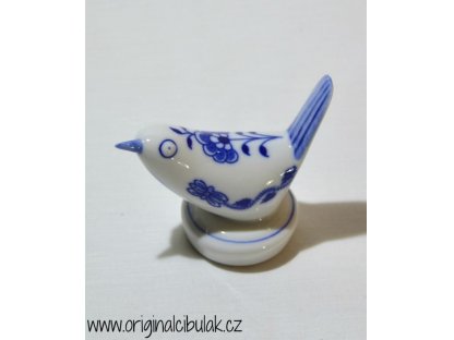 Bulb Bird III small 8 cm original Dubí porcelain, onion pattern,