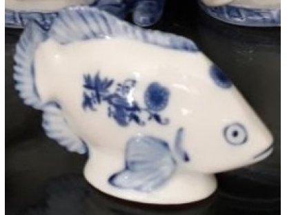 Cibulák Rybička Dux 9 cm originálny cibulák český porcelán Dubí