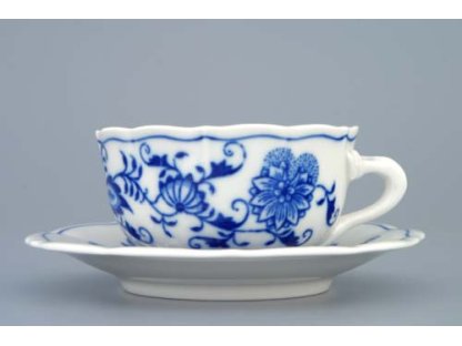 Cibulák Šálka ​​čajová a podšálka zrkadlová C/2+ZC/2 0,11 l 200g Originálny Český Porcelán Dubí 