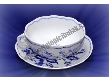 onion cup + saucer broth with 1 handle 0,30 l Czech porcelain Dubí 2nd quality