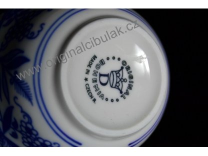 Cibulák šálka vysoká B 0,20 l cibulový porcelán originálny cibulák Dubí
