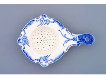 Cibulák sítko na čaj 16 cm originální cibulákový porcelán Dubí, cibulový vzor,