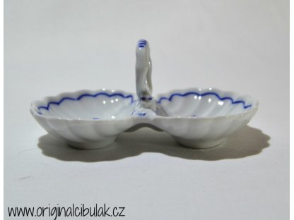 cibulák slánka dvoudílná s úchytkou 12 cm originální český porcelán Dubí 2.jakost