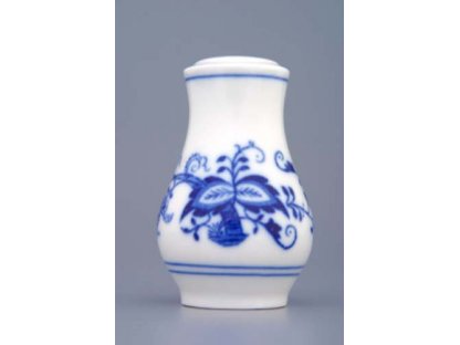 Cibulák slánka sypací bez nápisu 5 cm, originální cibulákový porcelán Dubí