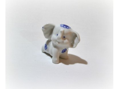 cibulák slon Bimbo mini Leander cibulákový porcelán