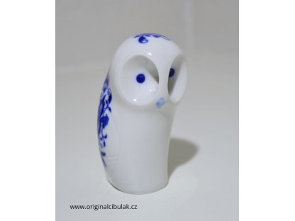 Cibulák sova  mini  8 cm cibulový porcelán originálny cibulák Dubí