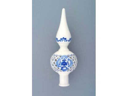 Cibulák Vianočná špička prelamovaná 22 cm cibulový porcelán, originálny porcelán Dubí