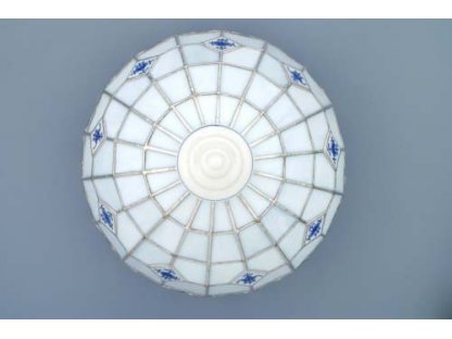 Cibulák tienidlo vitráž k lampovému podstavci / neprolamovanému  35 cm cibulový porcelán, originálny cibulák Dubí 1. akosť