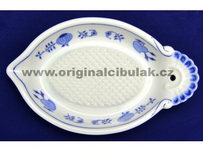 Zwiebelmuster Grater For Apples, Original Bohemia Porcelain from Dubi