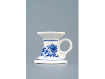 Zwiebelmuster Mini Candle Holder with Handle 4.5cm,  Original Bohemia Porcelain from Dubi
