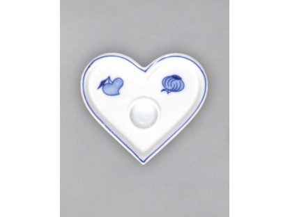 Cibulák Svícen plochý srdíčko 9,2 cm originální český porcelán Dubí