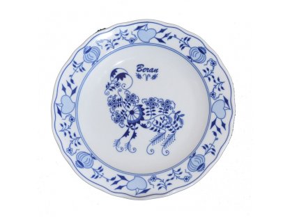 Cibulák talíř 24 cm  zvěrokruh Beran horoskop Český porcelán  Dubí
