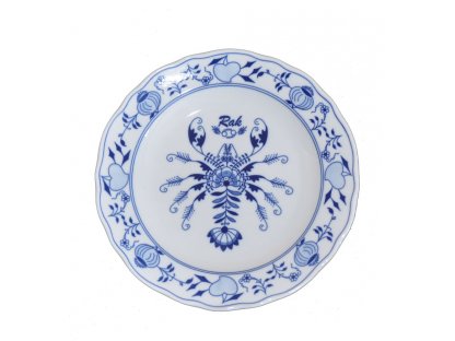 cibulák plate 24 cm zodiac Cancer horoscope Czech porcelain Dubí 2nd quality