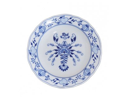 Cibulák tanier Rak zverokruh horoskop 24 cm cibulový porcelán originálny cibulák Dubí
