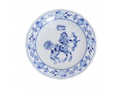 Cibulák tanier Střelec zverokruh horoskop 24 cm cibulový porcelán originálny cibulák Dubí