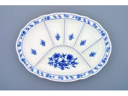 Cibulák tanier delený 34,8 cm cibulový porcelán originálny cibulák Dubí