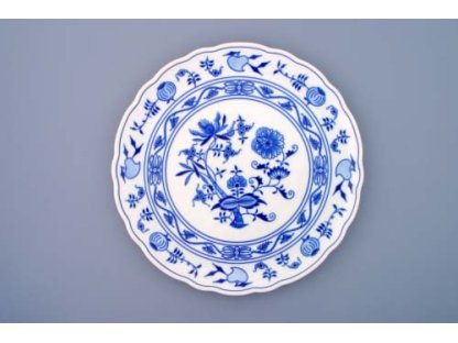 Zwiebelmuster Tortenplatte 31cm  Original Bohemia Porzellan Dubi Karlsbader 