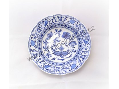 cibulák talíř hluboký 23 cm Leander cibulákový porcelán