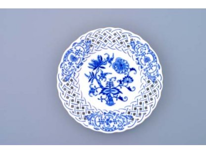 Zwiebelmuster Plate Perforated 15cm, Original Bohemia Porcelain from  Dubi