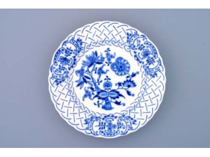 Cibulák tanier reliéfny 18 cm cibulový porcelán originálny cibulák Dubí