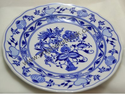 Cibulák  tanier plytký závesný 24 cm cibulový porcelán originálny cibuľák Dubí