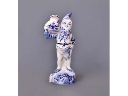 Cibulák trpaslík Jaroslav 19 cm, pôvodný dubský porcelán, cibuľový vzor,