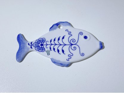 Cibulák vianočná ozdoba rybyčka 11cm cibulový porcelán originálny cibulák Dubí