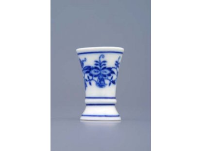 Cibulák váza 1213 mini 4,5 cm originální cibulákový porcelán Dubí, cibulový vzor,
