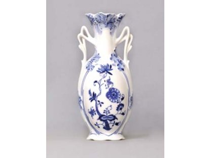 Cibulák váza 20,5 cm secesní / 11213, originální cibulákový porcelán Dubí, cibulový vzor,