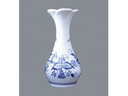Cibulák váza kvietok, originálny cibulákový porcelán Dubí, cibuľový vzor,