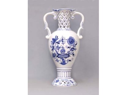 Zwiebelmuster Openwork vase 566/1 Dux 30cm Original Blue Onion Pattern Bohemia from Dubi 2.quality