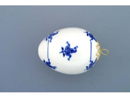Cibulák veľkonočné vajíčko na zavesenie 7,5 cm originálny cibuľový porcelán Dubí, cibuľový vzor