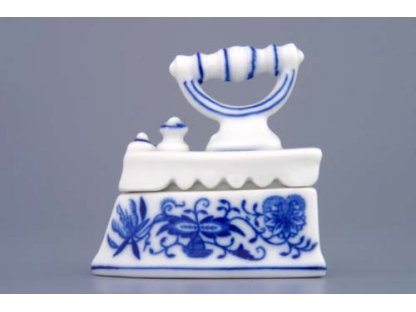 Cibulák žehlička mini  komplet cibulový porcelán originálny cibulák Dubí