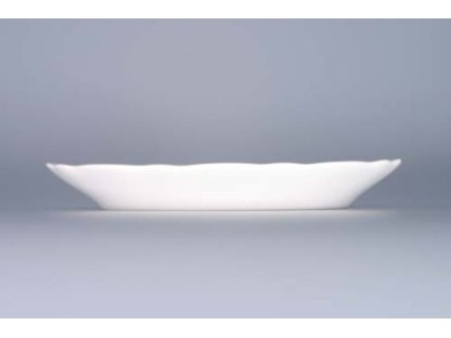Cibulák green oval bowl 20 cm Czech porcelain Dubí